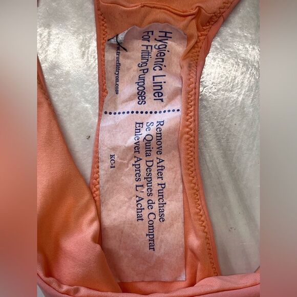 NWOT O’Neill | Saltwater Solids Texture Peach Orange Bikini Bottoms S - Picture 7 of 7